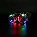 Light Up Glasses, Aomeiqi LED Glasses for Party Toys Halloween Christmas Rave Cos, LED Goggles for Kids Adults, Bronze