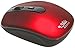 SHHHMOUSE Silent Wireless Mouse for Laptop Small Compact Cordless Computer Mice with USB 2.4 GHz – Quiet Click, 3 DPI Levels, Travel Mouse – Portable for PC, Chromebook [Red]