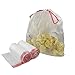 Pekky 3 Gallon Small Drawstring Trash Bags, Clear (120 Counts/3 Rolls)