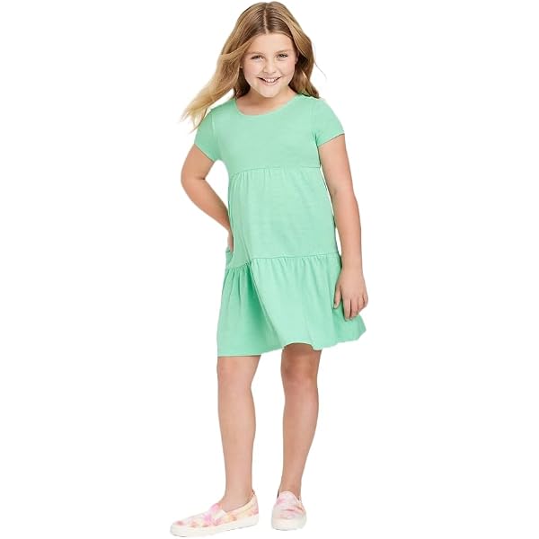 Amazon.com: Cat & Jack Toddler Girls' Graphic Print Short Sleeve Dress-  (US, Age, 18 Months, Light Pink Tie dye): Clothing, Shoes & Jewelry