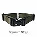 BRONZEMAN Sternum Strap Backpack Chest Harness - Nylon - Adjustable Universal - 6 (Black)