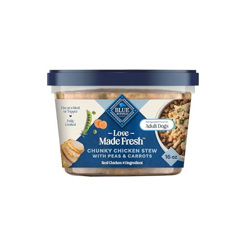 Blue Buffalo Love Made Fresh Natural Adult Dog Food, Refrigerated, Chunky Chick…