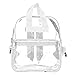 DALIX Clear Backpack Bags Smooth Plastic (White)