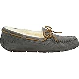 UGG Women's Dakota Leather Pewter Ankle-High Suede Slipper - 6M