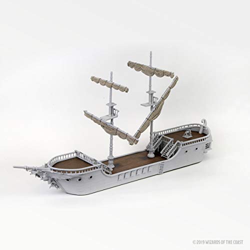 WizKids WZK73925 Dungeons & Dragons D&D Nolzur's Marvelous Miniatur: Das Falling Star Segelschiff (unlackiert) – Bild 4