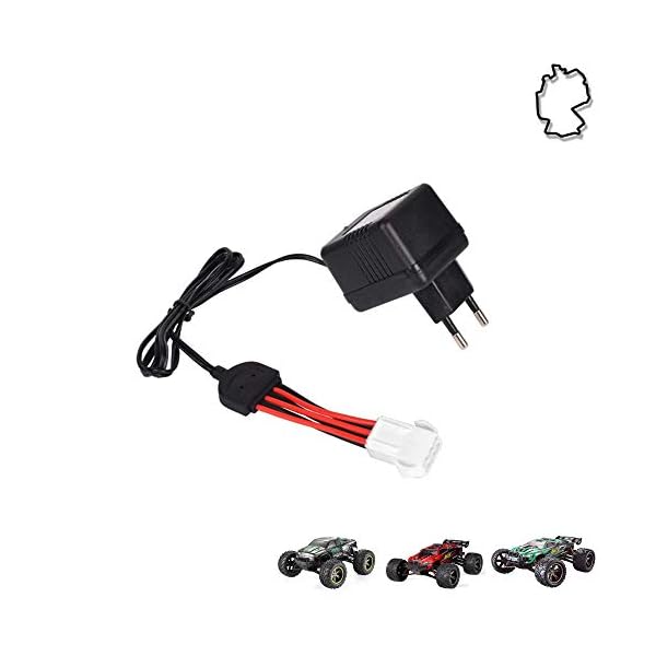 Universal Ladegerät mit 9.6V EL-6P Anschluss für RC Fahrzeuge u. a. kompatiblel mit 9115, S911, S912 von GPToys Hosim…