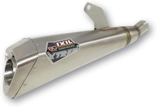 IXIL 070-734 IXIL X55 Silencer, stainless steel brushed, Kawasaki ZX 250 R Ninja, 08-12, E-mark