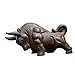 JKCOM Chinese Zisha Tea Pet - Handmade Bull Figurine for Gongfu Tea, Lucky Tea Tray Accessories, Natural Clay Tea Pet for Tea Lovers & Home Decoration