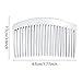 Gejoy 24 Pieces Hair Comb Plastic Hair Side Combs Straight Teeth Hair Clip Comb Bridal Wedding Veil Comb for Fine Hair