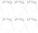 Juvale Let's Party Headbands 6 Pack - Metallic Silver Lets Party Headband Fits Teens and Adults