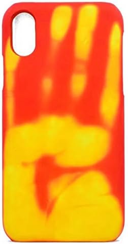 heavan2017 Creative Heat Sensitive Color Change Magic Back Case Cover for iPhone X 6 6S 7 7 8 Plus size for iPhone X (Red)