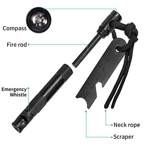 ENDIN Multitool Knife & Fire Starter Set, 15 in 1 Swiss Style Army