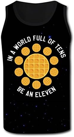 HRA Men's Styles In a World Full Of Tens,Be an Eleven_ Print Tank Top M