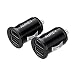 AUKEY Car Charger, Ultra Compact Dual Port 4.8A Output (2-Pack) for iPhone iPad Samsung & Others - Black