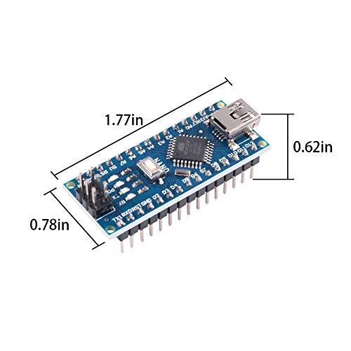 Aoicrie Nano V3.0 ATmega328P Micro Controller Board Module USB Development Board Atmel Atmega328P-AU 5V 16MHz CH340G for Arduino