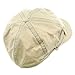 Frayed Washed Newsboy Cap - Natural W15S56C