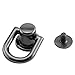 Youliang 6pcs 360 Degree Rotatable Ball Post Head Buttons with D Ring Metal Ring for Backpack Hardware Accessories Gun Black