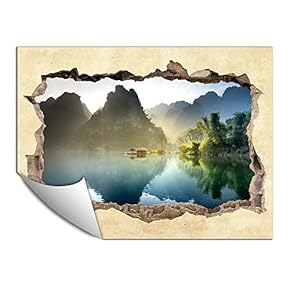 Wall Paper Small Wall Mural Creative 3D Photo Wall Art Removable Wall Decoration for Bedroom Living Room - 24x32 inches