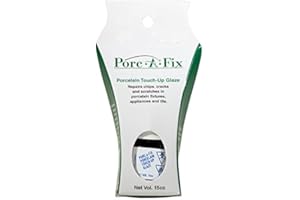 Porc-A-Fix Toto Porcelain Touch-up Repair Glaze Paint, Cotton White (TO-1)