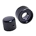 Kmise A3169 1 Set Black Dual Concentric Control Knob for Guitar
