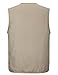 APTRO Men's 100% Cotton Outdoor Multi Pocket Vest Khaki US L (ASIN TAG 3XL)