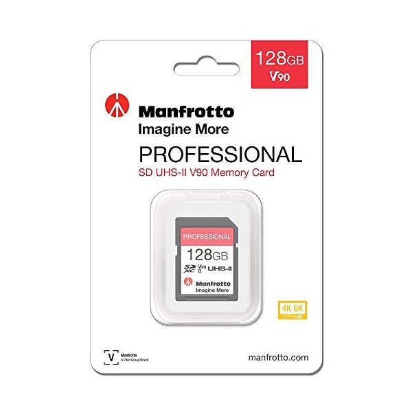 Manfrotto 128 GB SD Professional Speicherkarte, UHS-II, V90, U3 280 MB/s Lesen, 250 MB/s Schreiben, Speicherkarte für… – Bild 3