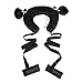WJkuku 1 Dice &1 T-Back Fetish Bed Bondage Restraint Soft Pillow Ankle Cuffs Hand Cuffs for Couples Love Games -Black