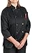 KNG Women's Black Classic ¾ Sleeve Chef Coat; Sleeve Chef Coat, S
