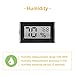 6 Pack Mini Small Digital Electronic Temperature Humidity Meters Gauge Indoor Thermometer Hygrometer LCD Display Fahrenheit (℉) for Humidors, Greenhouse, Garden, Cellar
