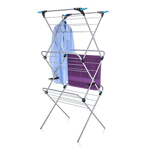 Minky 3 Tier Plus Indoor Airer, 21 m Drying Space, Silver Buy Online