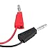 Sumnacon BNC Male Connector to Dual Stackable Banana Plug + Alligator Clip + Spade Copper Fork Plug Test Lead For Oscilloscopes Signal Generators, 300 V 50 Ohm BNC Test Cable With Marker Ring