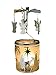 Spinning Angels Christmas Candle Holder with Holy Family Scene Scandinavian Style -Measures 6.25