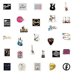 Love Guitar Stickers Fender Electric Guitar