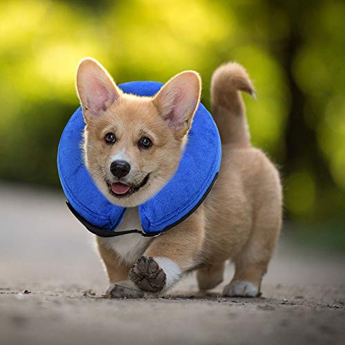 EKOMG Dog Cone After Surgery, Protective Inflatable Collar, Blow Up Dog Collar, Pet Recovery