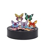 THY COLLECTIBLES Magnetic Sculpture Desk Toy For Intelligence Development Stress Relief Strong Magnet Base Solid Metal Pieces (Butterfly)