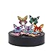 THY COLLECTIBLES Magnetic Sculpture Desk Toy For Intelligence Development Stress Relief Strong Magnet Base Solid Metal Pieces (Butterfly)