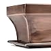 H Potter Rectangular Planter with Antique Copper Finish Indoor Outdoor Garden Pot and Plant Window Box for Succulent Flowers Dimensions 12 x 6 x 6 Inches Gar554