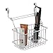 mDesign Over-Cabinet Hair Care Tools Basket for Hair Dryer, Flat Iron, Curling Wand, Straightener - Chrome
