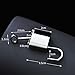Mini Metal Lock - Zinc Replacement Pad-Lock with 3 Keys, Squere, Mirror Glossy, Sliver (2 Sets)