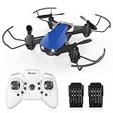 Mini Drones for Kids and Adults, EACHINE E61H Macro Drone RC Nano Quadcopter with Auto Hover for Beginners, Extra Batteries, 15 mins Long Flight Time, One Key Take Off/Landing,Toys for Boys and Girl