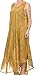 Sakkas 16801 - Laeila Tie Dye Washed Tall Long Sleeveless Tank Top Caftan Dress/Cover up - Olive - OS