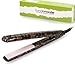Bundle Monster Portable Mini Ceramic Flat Iron Travel Hair Straightener-COPPER LEAVES