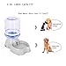 Automatic Pet Waterer,1 Gal(3.8L) Pet Water Dispenser,Replenish Pet Waterer,Dog Water Dispenser Station,Automatic Gravity Water Drinking Fountain Bottle Bowl Dish Stand by Meleg Otthon