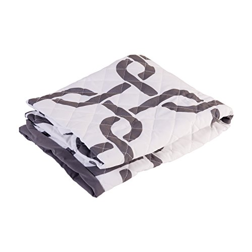 HealthSmart Premium Ultra-Soft Hypoallergenic Bed Wedge Cover with Spill Protection, Gray Links, Fits 7 x 24 x 24 inch Bed Wedges