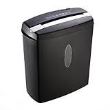 10 Sheets Paper Shredder With Large Basket Cross-Cut Shred Credit Card Staples Home Office Use Solid Construction Overheat Protection