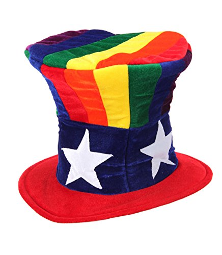 Rainbow Uncle Sam Hat by elope