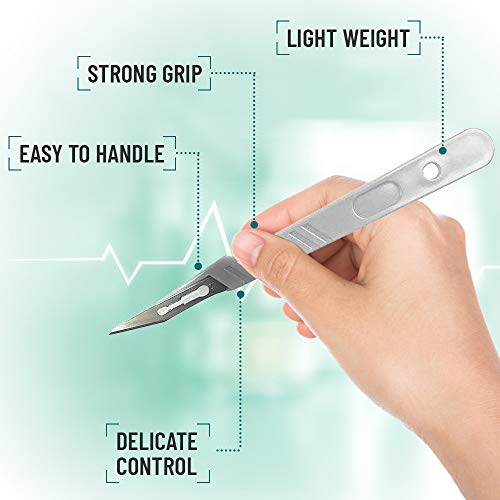 MedHelp Disposable Scalpel 11 Disposable Dermaplaning Blades with