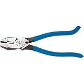 Klein Tools D2000-9ST Pliers, Made in USA, Side Cutters are Heavy-Duty 9-Inch Ironworker Pliers for Rebar, ACSR, Screws, Nails and Most Hardened Wire
