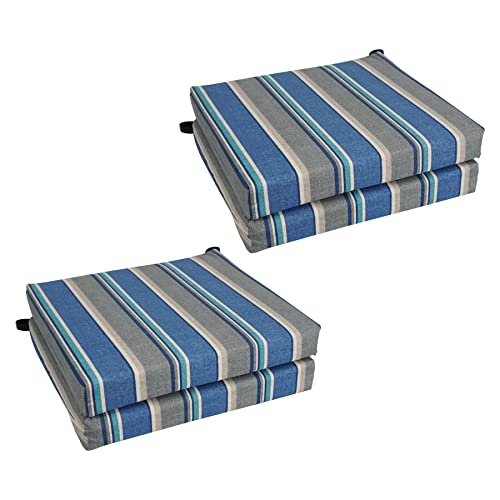20-Inch By 19-Inch Patterned Outdoor Spun Polyester Chair Cushions (Set Of 4)  93454-4Ch-Reo-66