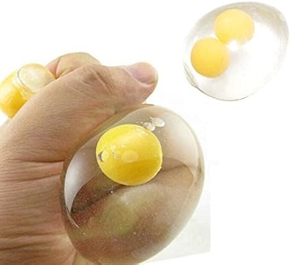 Amazon Co Jp おもちゃ ダブルヨーク卵スクイーズおもちゃスマッシュウォーターボールファミリー楽しいスクイーズおもちゃ 減圧おもちゃ ホーム キッチン